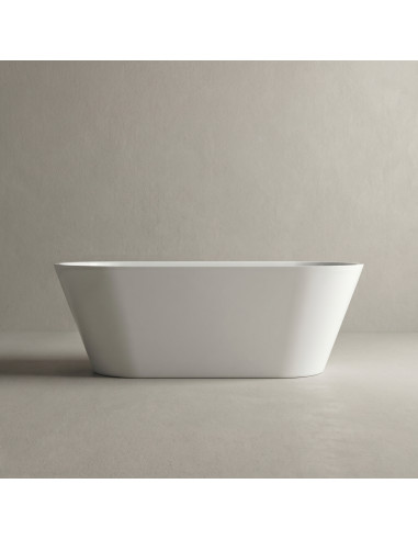 Vanna SELENE 1595x640mm ar pārplūdi, balta