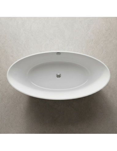 Vanna BEIRA 2 1855x783mm bez pārplūdes, balta matēta
