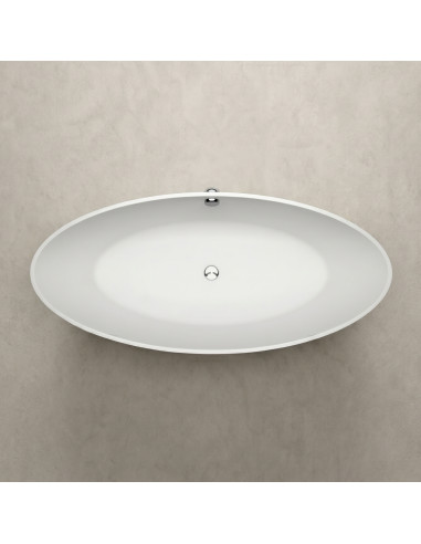 Vanna BEIRA 3 1775x757mm ar pārplūdi, balta matēta