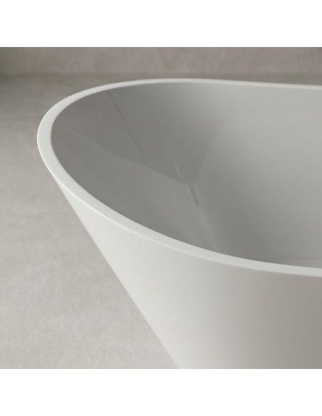 Vanna CALIPSO 1720x770mm ar pārplūdi, balta matēta