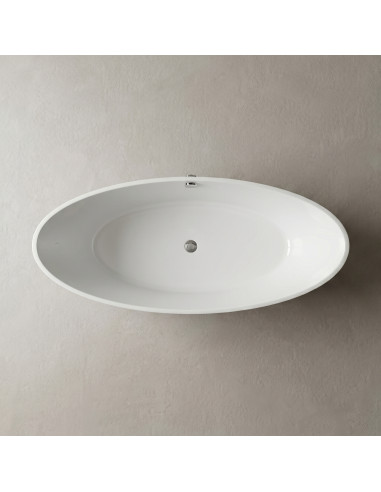 Vanna CLEONE 1825x735mm bez pārplūdes, balta matēta