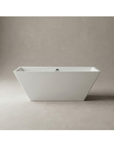 Vanna ERUNNA 1 1752x805mm ar pārplūdi, balta matēta