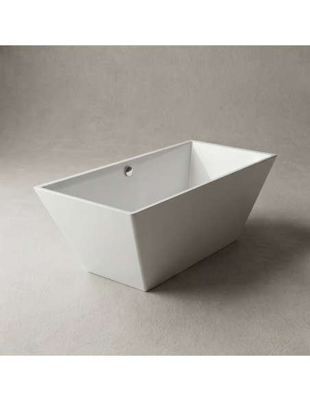 Vanna ERUNNA 1 1752x805mm ar pārplūdi, balta matēta