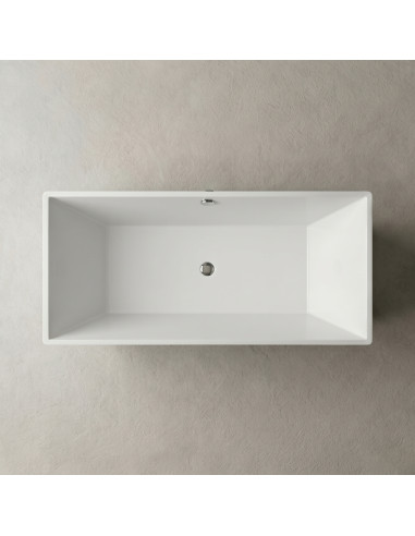 Vanna ERUNNA 1 1752x805mm bez pārplūdes, balta matēta