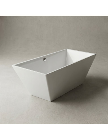 Vanna ERUNNA 1 1752x805mm bez pārplūdes, balta matēta