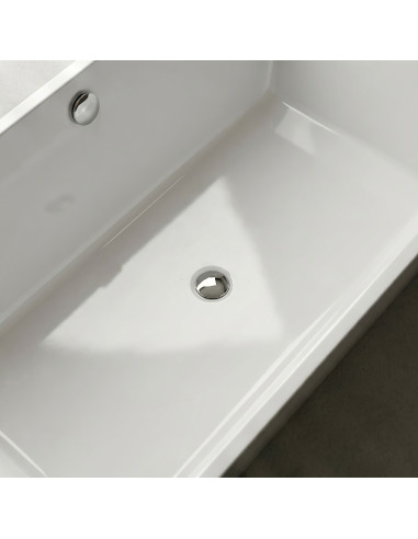 Vanna ERUNNA 1 1752x805mm bez pārplūdes, balta matēta