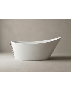 Vanna PROTEUS 1670x860mm bez pārplūdes, balta matēta
