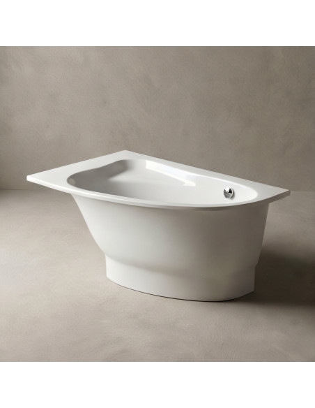 Vanna TREVI M 1450x950mm, kreisā, balta matēta