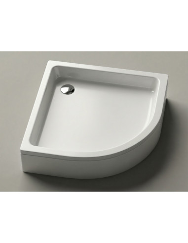 Shower tray R-100 (1000x1000) white, with panel