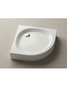 Shower tray RS-90 (900x900) white, with panel