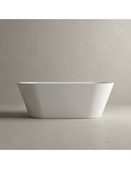 Bathtub SELENE (1595x640) white, without overflow