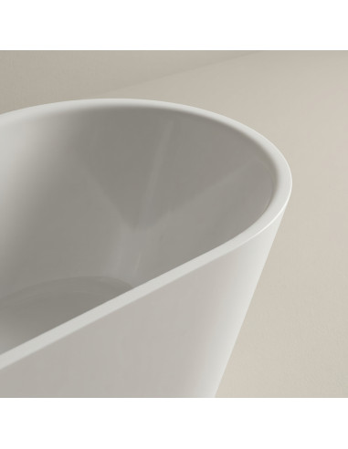 Bathtub SELENE (1595x640) white, without overflow