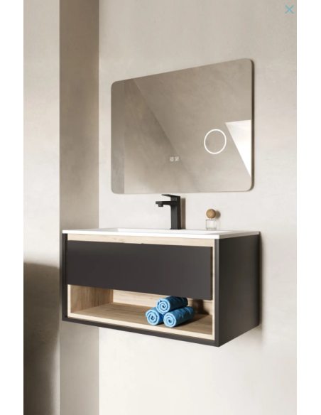 Spogulis ar LED apgaismojumu un apsildi, 60x80 cm, grima spogulis 50324021 - 2