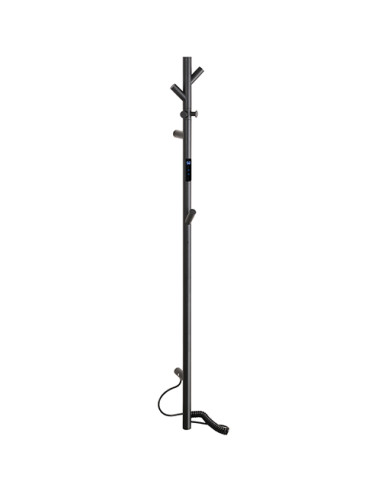 Apsildāmais dvieļu žāvētājs VERTEX, 1400 mm, stienis, 35 W, nerūsējošais tērauds, melns - 1