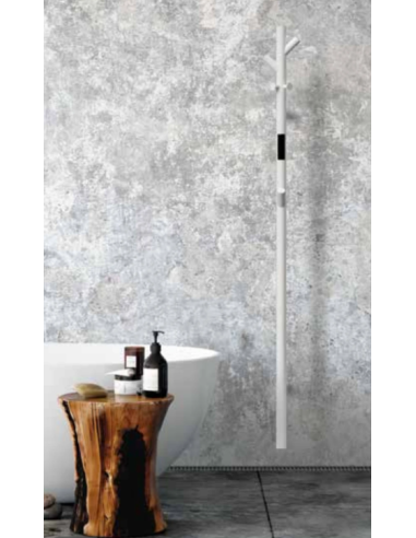 Apsildāmais dvieļu žāvētājs VERTEX, 1400 mm, stienis, 35 W, nerūsējošais tērauds, melns - 4