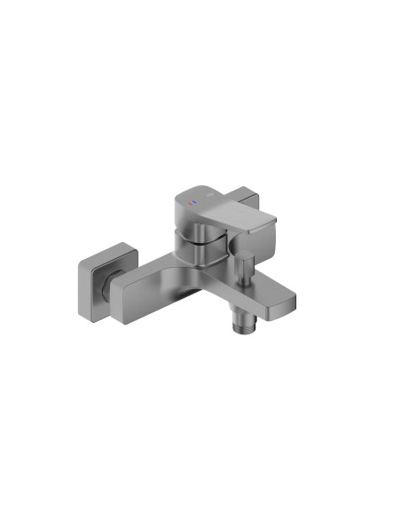 MALAGA GUN METAL GREY sienas vannas maisītājs 4524-010-61