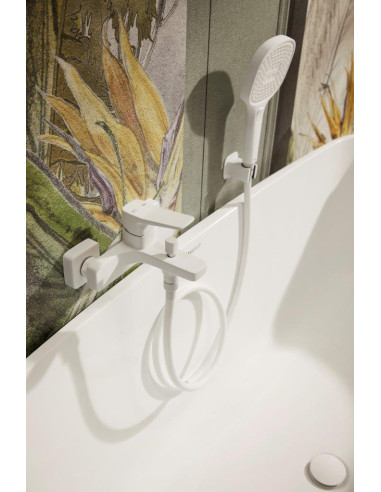 MALAGA WHITE sienas vannas maisītājs 4524-010-44