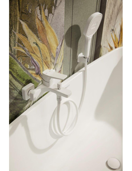 MALAGA WHITE sienas vannas maisītājs 4524-010-44