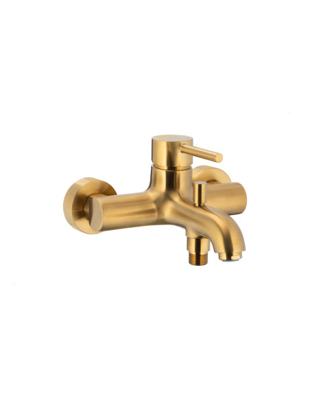 MOZA BRUSHED GOLD sienas vannas maisītājs 5034-010-31