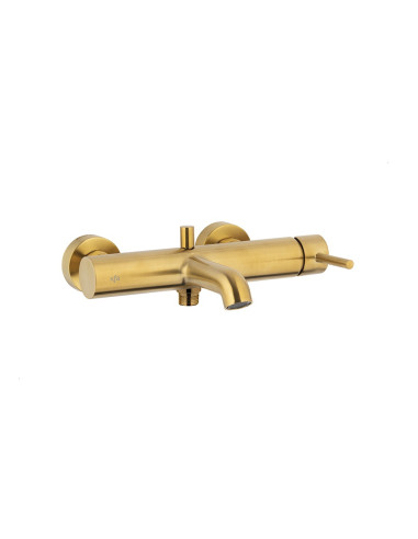 MOZA BRUSHED GOLD sienas vannas maisītājs 5034-020-31