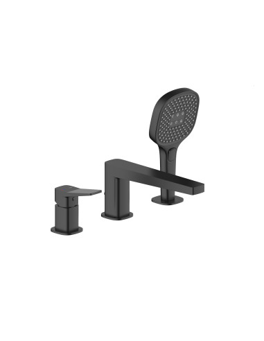 MALAGA BLACK 3 caurumu vannas maisītājs 4525-210-81
