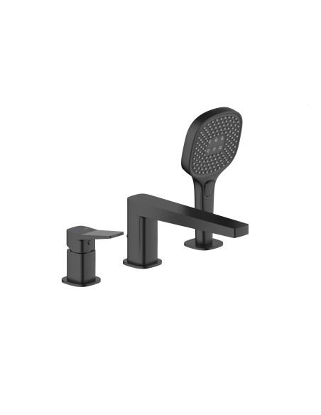MALAGA BLACK 3 caurumu vannas maisītājs 4525-210-81