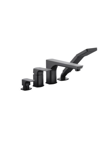 MOKAIT BLACK 4 bedrīšu vannas maisītājs uz virsmas 5535-210-81