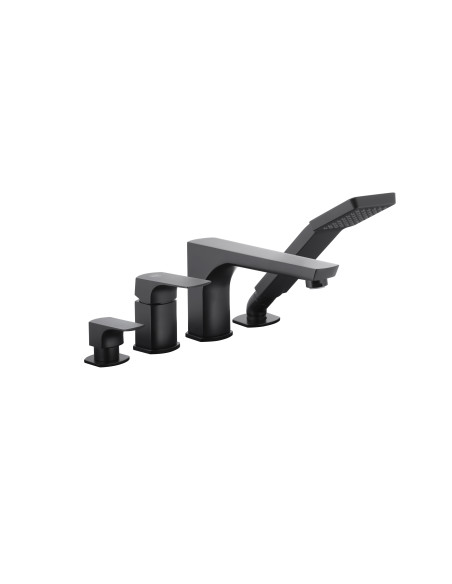 MOKAIT BLACK 4 bedrīšu vannas maisītājs uz virsmas 5535-210-81