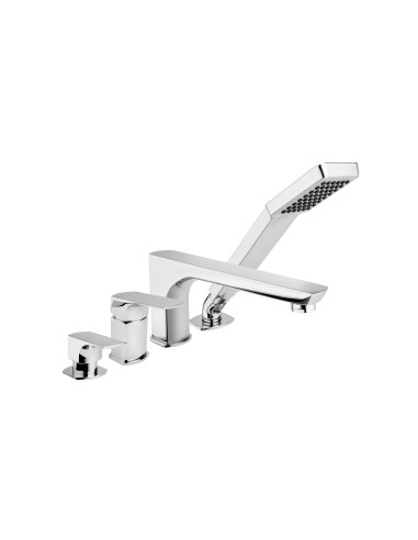 MOKAIT CHROME 4 bedrīšu vannas maisītājs uz virsmas 5535-210-00