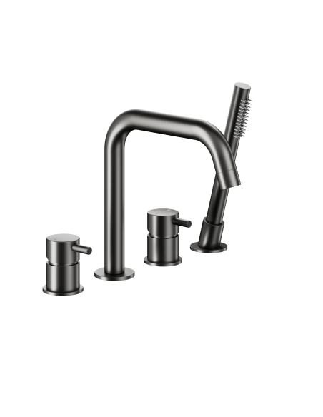 MOZA GUN METAL GREY 4 bedrīšu vannas maisītājs uz virsmas 5035-210-61