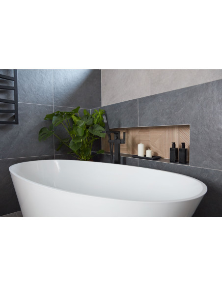 LOGON BLACK stāvošais vannas maisītājs 5135-510-81