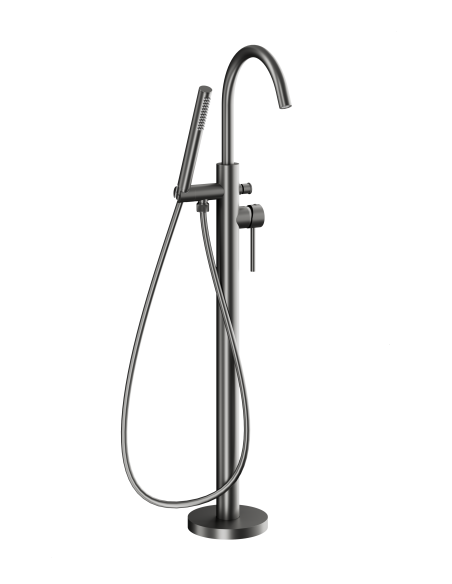 MOZA GUN METAL GREY stāvošais vannas maisītājs 5035-510-61