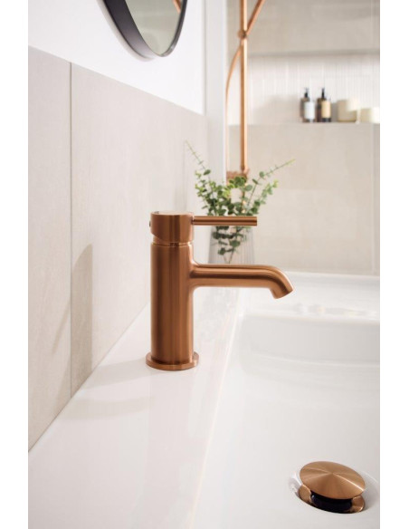MOZA BRUSHED ROSE GOLD stāvmaisītājs izlietnei 5032-815-34
