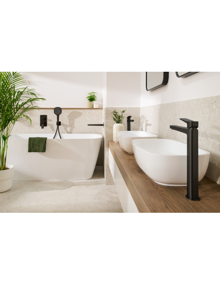 MALAGA BLACK stāvošais izlietnes maisītājs 4522-712-81