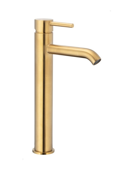 MOZA BRUSHED GOLD stāvošais izlietnes maisītājs uz virsmas 5032-612-31