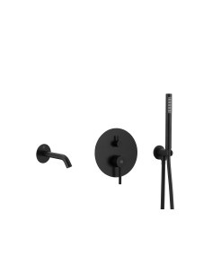 MOZA BLACK iebūvējamā vannas komplekts 5039-401-81