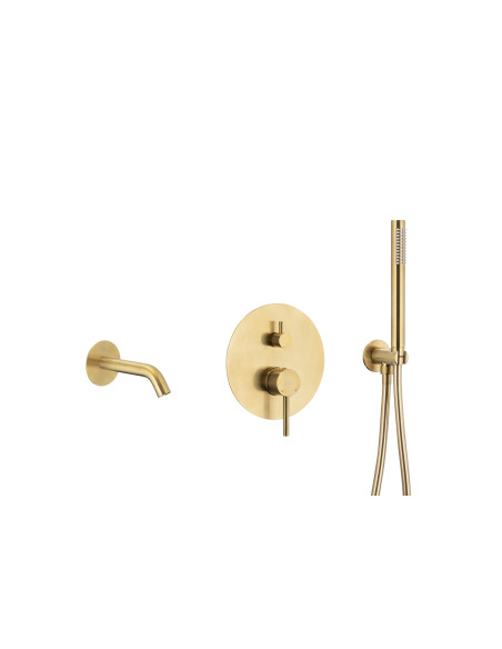 MOZA BRUSHED GOLD iebūvējamā vannas komplekts 5039-401-31