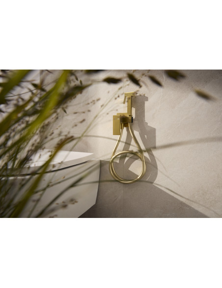 LOGON BRUSHED LIGHT GOLD iebūvējamais bidē maisītājs 5139-512-39