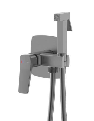 MALAGA GUN METAL GREY iebūvējamais bidē maisītājs 4529-512-61