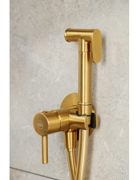 MOZA BRUSHED GOLD iebūvējamais bidē maisītājs 5039-512-31