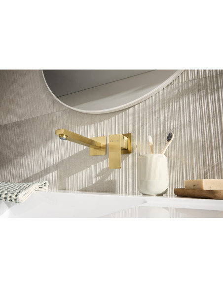 LOGON BRUSHED LISHT ZELTA krāsas iebūvējamais izlietnes maisītājs 5139-810-39