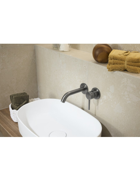 MOZA GUN METAL GREY iebūvējamais izlietnes maisītājs 5039-810-61