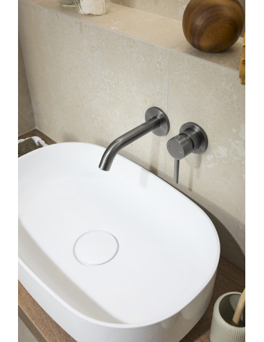 MOZA GUN METAL GREY iebūvējamais izlietnes maisītājs 5039-810-61