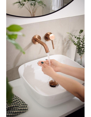 MOZA BRUSHED ROOSTEAD GOLD iebūvējamais izlietnes maisītājs 5039-810-34