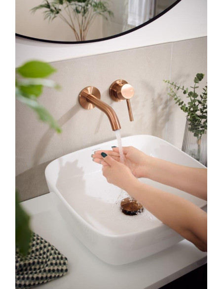 MOZA BRUSHED ROOSTEAD GOLD iebūvējamais izlietnes maisītājs 5039-810-34