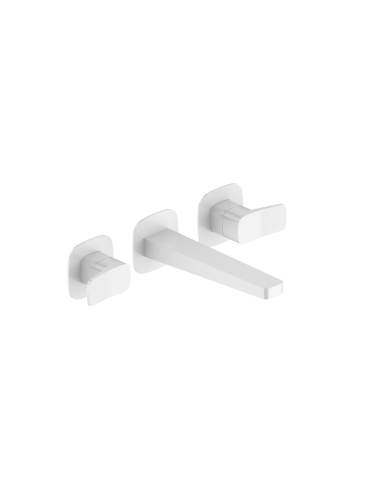 MALAGA WHITE slēptais trīs caurumu izlietnes jaucējkrāns 4529-821-44