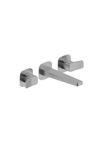 MALAGA GUN METAL GREY slēptais trīs caurumu izlietnes jaucējkrāns 4529-821-61