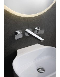 MALAGA CHROME slēptais trīs caurumu izlietnes jaucējkrāns 4529-821-00 2