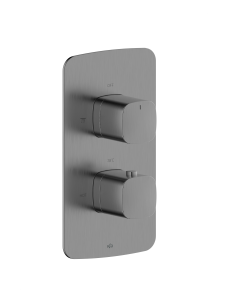 MALAGA GUN METAL PELĒKS iebūvējamais termostatiskais jaucējkrāns 5759-001-61