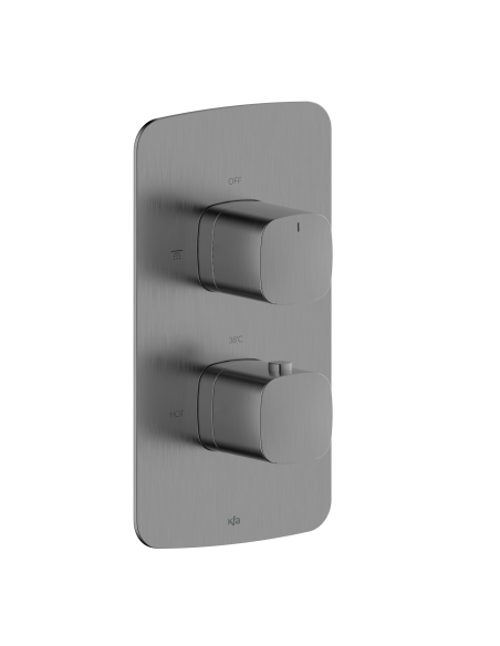 MALAGA GUN METAL PELĒKS iebūvējamais termostatiskais jaucējkrāns 5759-001-61